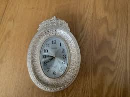 Vintage Bulova Oval Table Alarm Clock Works | eBay