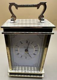 Bulova Desk Carriage/quartz Clock Made in England- B7221 | eBay