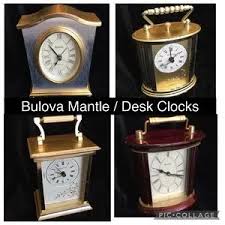 Bulova | Wall Decor | Any 2 Bulova Mantle Desk Clocks Vtg ...