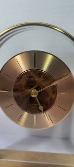 Hamilton Quartz Battery Operated Gold Clock Rare Vintage | eBay
