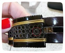 Antique Art Deco Carved Bakelite Clamper Cuff, Shinny Black Brass, Vintage 20s / 30s Streamline Moderne Design, Collectible Hollywood Glam - Etsy