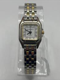 Vintage Quemex Women's Two Tone Quartz Watch 6.75" Band 23mm ...