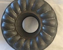 Antique Vintage French Large Metal Bundt Cake, Jelly Pan ...