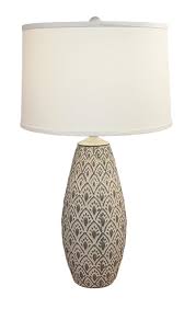 Large Fleur De Lis Vase Table Lamp | Free Shipping