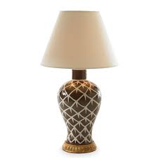 Chicken Feather Ceramic Lamp (Brown) – Bunny Williams Home