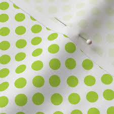 Small Green Polka Dots on White Background - Brat - Lime ...