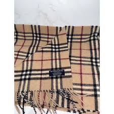 Burberry 100% Lambswool Classic Check Pattern Scarf – Resell ...