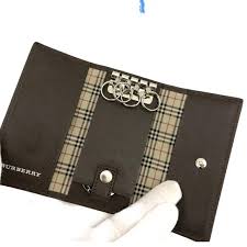 Burberry | Accessories | Burberry Brown Leather Key Case ...