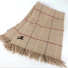 Burberry | Accessories | Auth Burberry Wool Scarf Nova Check ...