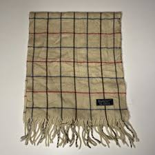 BURBERRY BURGUNDY CASHMERE SCARF USED -... | Depop