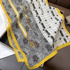 100% Silk Twill Scarf Women Square Bandana Wrap Fashion ...