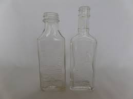 Vintage Clear Glass Medicine Bottles, Logan's Lily Cream for ...