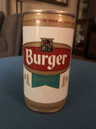 VINTAGE BURGER STEEL PULL TAB BEER CAN HUDEPOHL BREWING ...