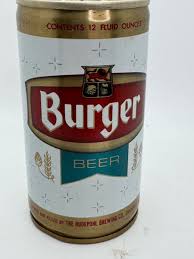Burger Beer Steel Crimped Can 12 oz Hudepohl Brewery | eBay