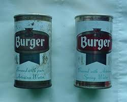 BURGER BEER CANS (2) (1960s-70s) BURGER/HUDEPOHL ...