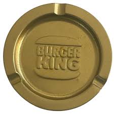 Vintage BURGER KING Metal Ashtray Fast Food Restaurant ...