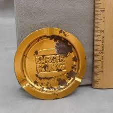 burger king | Other | Burger King Ash Tray Vintage Gold Tin ...
