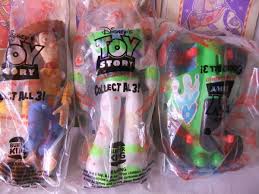 Toy Story 1996 Burger King Toy Lot of 3 Large Dolls 10" Woody Buzz RC Bag Cup | eBay