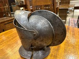 Lot - Very Rare Damascus Steel Crusader's Helmet