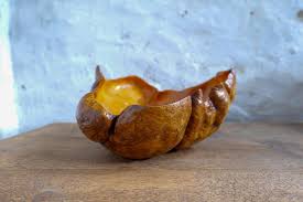 Swedish Folk Art Very Large Organic Burl Curly Dark Grain Birch Bowl, circa 1960s For Sale at 1stDibs | very large stool