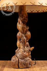 Vintage Handmade Burl Lamp – Industrial Artifacts