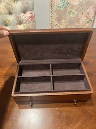 pottery barn Leather jewelry box | eBay