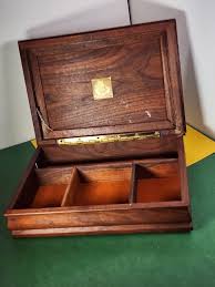 Vintage Wood Schooner Jewelry Box - Etsy