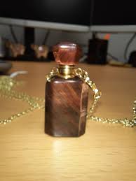 Gem Bottle Pendant Necklace - Your Choice! Jasper, Onyx, Red ...