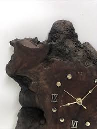 Mid Century Large Redwood Clock Movement Eames Retro 1950s ...