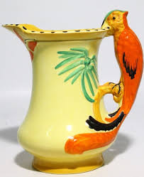 Handpainted Burleigh Ware Studio Parrot Jug - Burleigh Ware ...