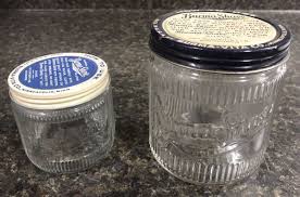 Vintage Burma Shave Ribbed Glass Jars w/ Lids - 1 lb and 7 oz Jars | eBay