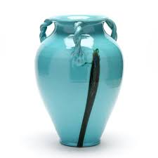 Attributed to Royal Crown Pottery, Chatham County, NC, Rope Handled Pottery Vase (Lot 3245 - February Estate AuctionFeb 13, 2025, 9:00am)