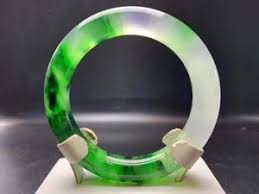 Emerald Green Jade Bangle: Authentic Myanmar Jadeite ...
