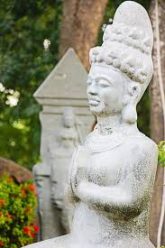 SALE Antique Buddhist Monk carved Wood, gold painted ONE Statue Asia Thailand | eBay