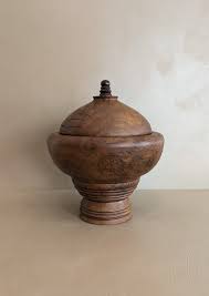 Monumental Hand-turned Wooden Lidded Jar – Levity Interiors