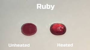 Identifying heated & unheated Ruby Gemstone under ...