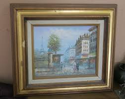 Vintage Signed M Sandor Oil on Board Painting 8" x 10 ...
