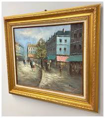 Modern Impressionist European City Street Oil on Canvas by ...