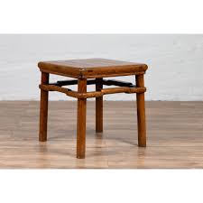 Chinese Antique Ming Style Natural Wood Side Table | FEA Home