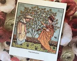 EXTREMELY RARE Vintage Circa 1970s 'old Rhymes' Nursery Rhyme 'I Had a Little Nut Tree Design by Walter Crane Card to Frame DAMAGED Envelope - Etsy UK