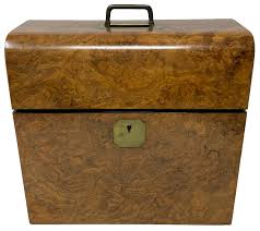 Antique English Burled Walnut and Cut Crystal 2 Bottle Tantalus, Circa 1880. For Sale at 1stDibs