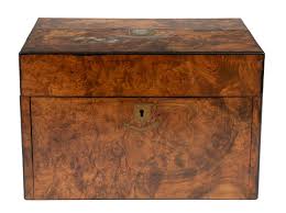 Lot - Antique English Burl Walnut Chest