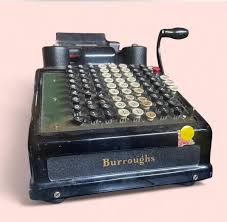 Burroughs Adding Machine with Hand Crank Vintage 1920's | eBay