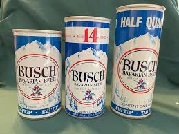 Vintage Busch Beer Steel Cans, Three Sizes. - Etsy