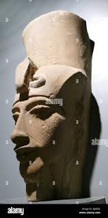 King Amenhotep IV with the Double Crown of Upper and Lower ...