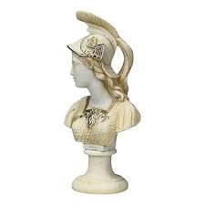 Athene Godin van Wijsheid Athena Minerva Buste Gegoten Marmeren Standbeeld Oude Versie : Amazon.nl: Wonen & keuken