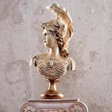 Buy Decorative Ancient Greek Mythology Athena Bust Statue, Vintage Style Roman Minerva Sculpture, Home & Office Desktop or Bookshelf Decor Gift Online in India - Etsy