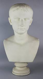 Lot - MICHELE GHERARDI PLASTER BUST OF CAESAR