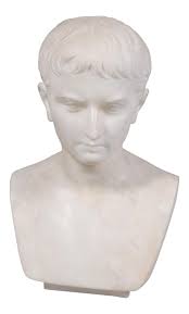 Sold at Auction: MARBLE BUST OF YOUNG CAESAR Height: 15 in. (38.1 cm.), Overall height: 18 1/4 in. (46.4 cm.)