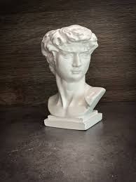 David Head Bust Statue Makeup Organizer Storage Pen Brush Holder Desktop Organizer Pot Vase Flower Pots - Etsy